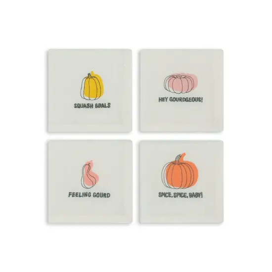 Pun-Kin Cocktail Napkins, Set of 4 {1}