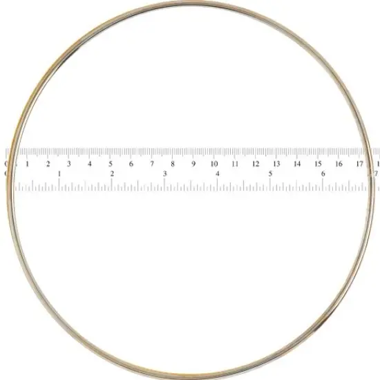 John Bead 7" Brass Metal Rings, 25pcs {3}