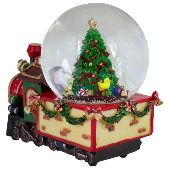 Northlight Christmas Train with Tree Musical Snow Globe Decoration - 8" Multi {7}