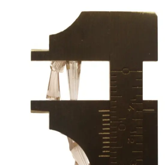 64 8mm Peach Pink Cone Glass Triangle Beads {5}