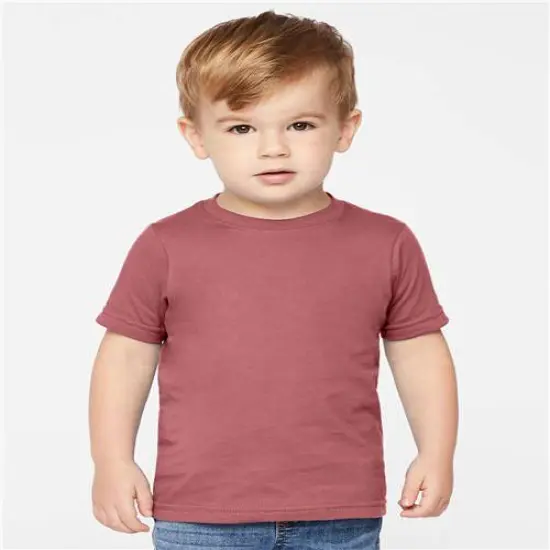 Rabbit Skins&reg; Toddler Fine Jersey Crewneck Short Sleeve Tee - 3321 Rouge {1}