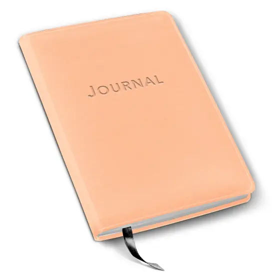Desk Journal by Harbor - 8"x5.5" Metallic rose gold {1}