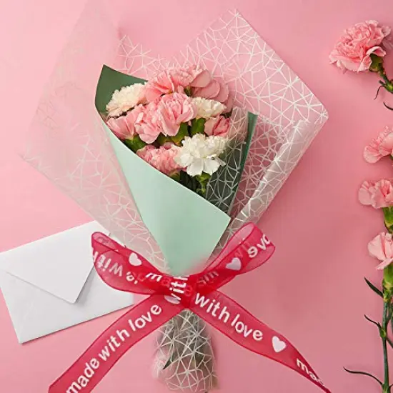 9 Rolls Hearts Ribbon Set - Valentine's Day Mother's Day Satin Ribbon, Printed Heart Ribbons for Gift Wrapping, Wedding Birthday Party Decorations, Crafts DIY Supplies (Valentine) {3}