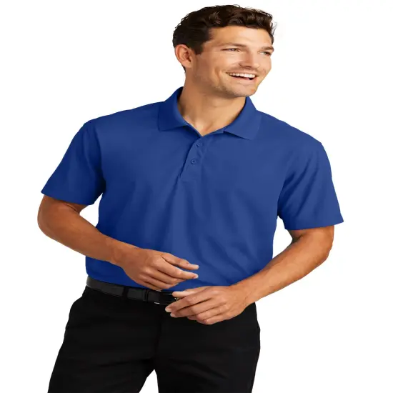 Grid Polo Collared Neck Short Sleeve T-shirt For Adult {3}