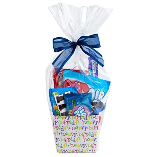 20 Pieces Clear Basket Bags 16&rdquo; x 24&rdquo; Cellophane Gift Bags, Small 1.2 Mil Thick (20 bags) {2}