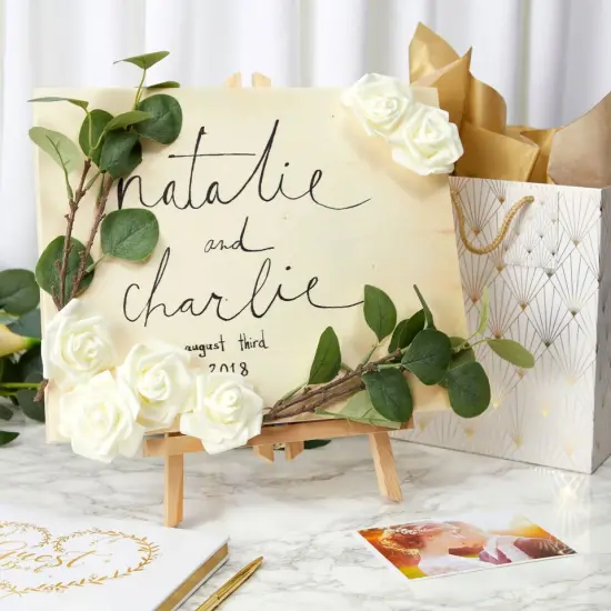 4x Unfinished Wooden Art Canvas Boards Panels for Painting {3}