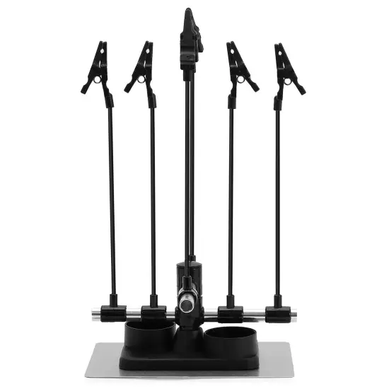PointZero Airbrush Hobby Model Part Holder - Six Alligator Clip Stand {2}