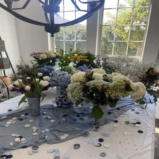 600PCS Silk Rose Petals Navy Blue Wedding Supplies Flower Girl Basket Table Aisle Runner Party Dinner Bridal Shower Decoration {4}