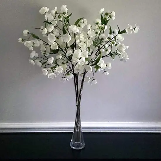 Bud Vase, Width 3", Height 15.75", Clear Tall Slant Cut Opening Gathering Concaved Glass Floral Container Centerpiece for Wedding Party Event Home Office Decor, 1 Piece {4}