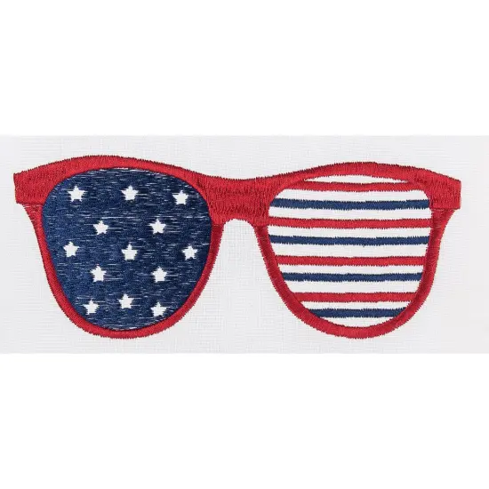 "All American" Sunglasses Petite Accent Pillow, 10" x 10" {5}