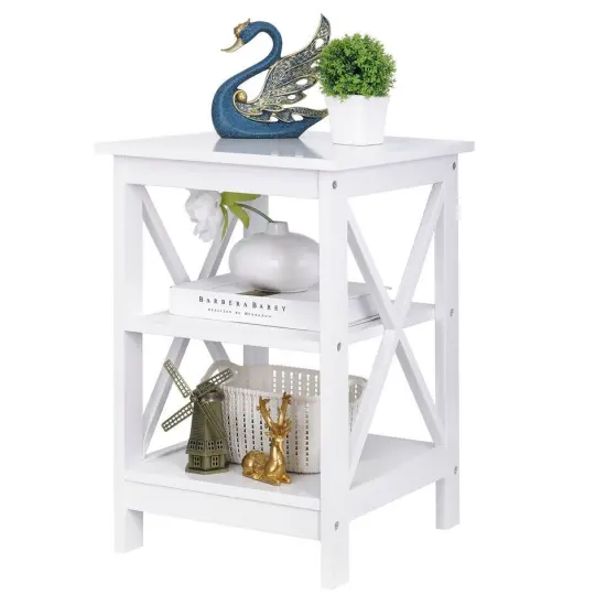 Modern End Table Square MDF Sofa Side Table. {1}