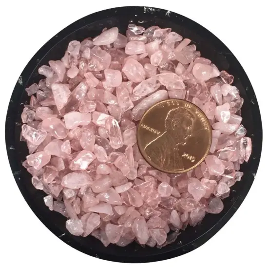 Rose Quartz Tiny Crystal Chips &ndash; Size 0 {2}