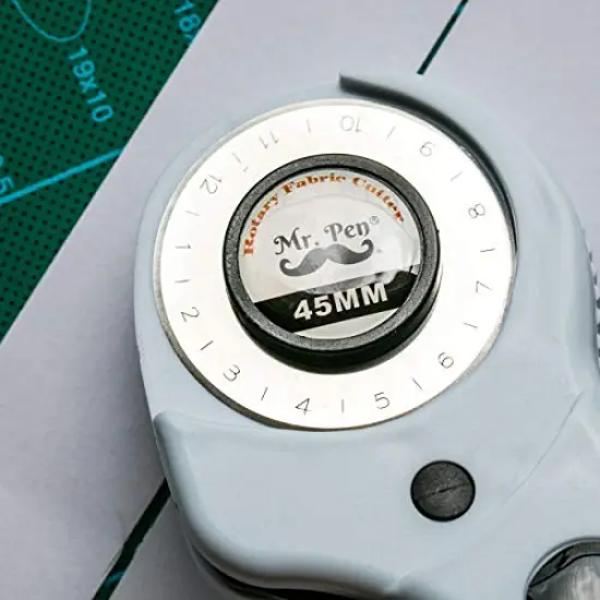 45 mm Rotary Cutter with 1 Extra Blade, Ergonomic Handle, Rotary Cutter for Fabric, Fabric Cutter, Fabric Cutter Wheel, Fabric Rotary Cutter, Rotary Cutting Tool, Rotary Fabric Cutter {4}