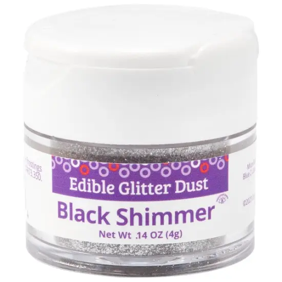Edible Glitter Dust, 4g Black {1}