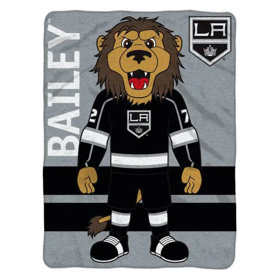 Sleep Squad Los Angeles Kings Bailey 60&rdquo; x 80&rdquo; Raschel Plush Hockey Blanket {2}