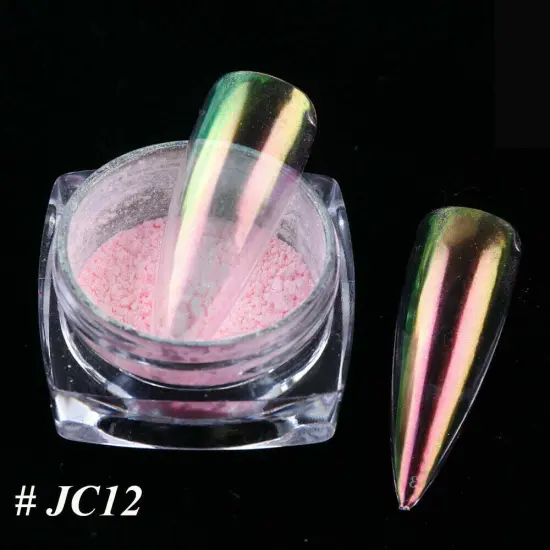 Kitcheniva Glitter Holographic Mirror Nail Art Powder {1}