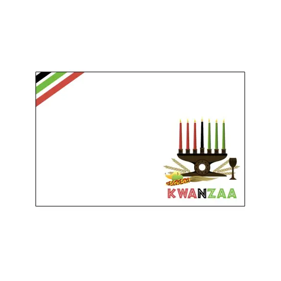 StoreSMART - Placecard Nametag Holders - Kwanzaa Pack - 20 Pack - Black and Red {4}