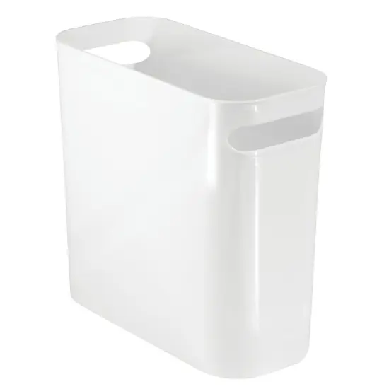 mDesign Plastic Small 1.5 Gal./5.7 Liter Trash Can with Built-In Handles {1}