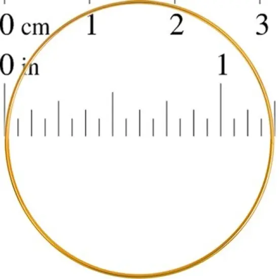 John Bead 1.25" Brass Metal Rings, 100pcs {3}