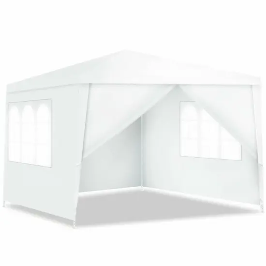10 x 10 Feet Outdoor Side Walls Canopy Tent with 4 Removable Sidewalls {3}