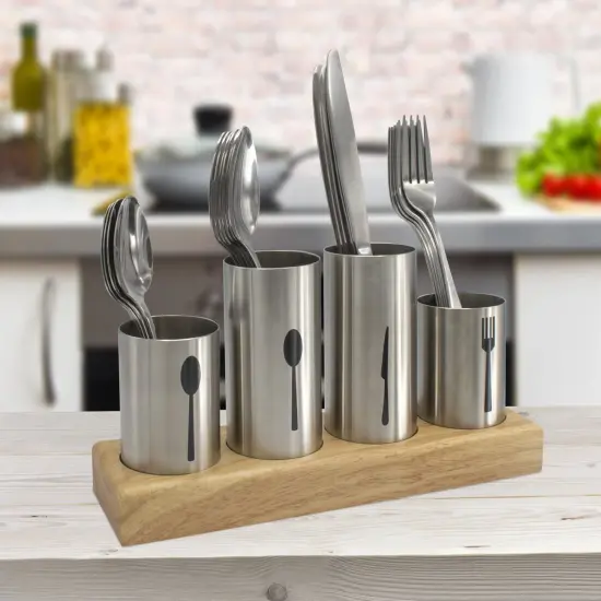 Sorbus Silverware Utensils Holder - 4-Piece {2}