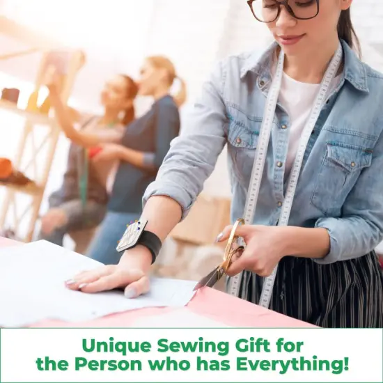 Magnetic Pin Cushion for Sewing – Wrist Pin Holder – Sewing Notions Sewing Quilting Supplies – Magnetic Pin Holder for Sewers & Hairstylist – Magnetic Pin Holder for Sewing Quilting Gift {3}