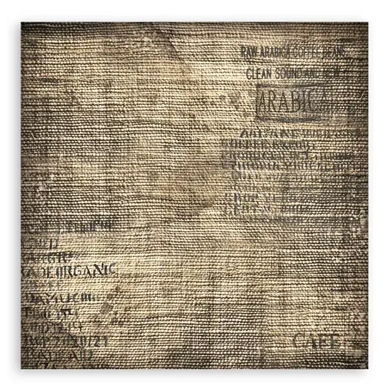 Stamperia Polyester Fabric 12"X12" 4/Pkg-Coffee And Chocolate {3}