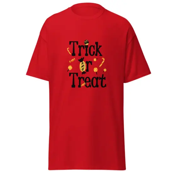 Unisex Trick or treat candy blast halloween design Tees {1}