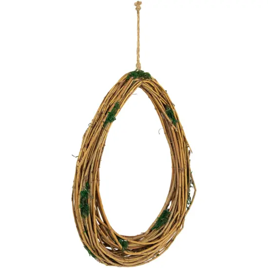Northlight Natural Grapevine Twig Artificial Wreath with Moss - 15.25" Brown {7}