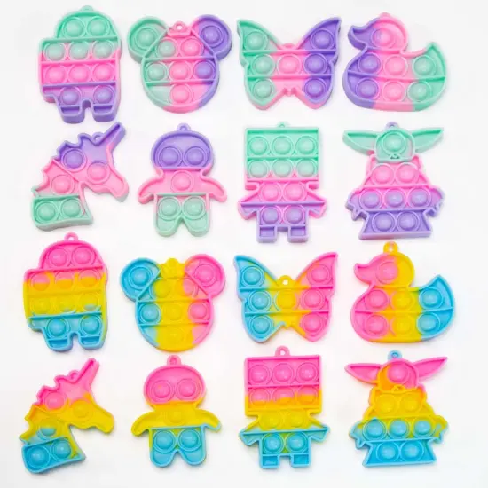 24 Valentines Day Gifts for Kids - Valentines Cards with Pop Bubbles Bulk- Valentine Exchange for Girls Boys School Class Classroom Fidget Toys Party Favors {5}