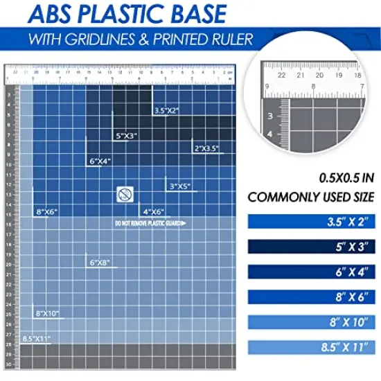 Paper Cutter 12" Cut Length Paper Trimmer, Guillotine Trimmer with 12 sheet Capacity Paper Cutting Board, Heavy Duty Guillotine Paper Cutters and Trimmers for Cardstock Paper Crafts Paper Slicer {6}