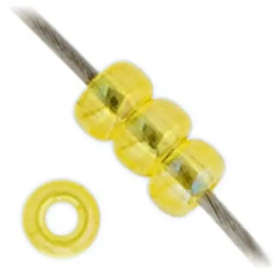 Miyuki 250g Transparent Round Seed Beads, 11/0 Yellow AB #252 {2}