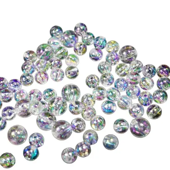 Kitcheniva Plastic Acrylic Clear Bubble Beads With Hole {2}