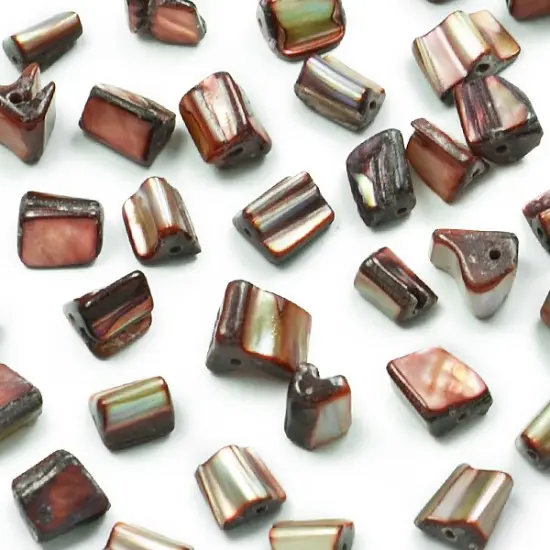 6 Packs of Tinted Shell Nuggets Mauve 2/8" Str {1}