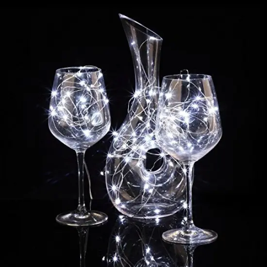 24 Pack Cool White Fairy Lights Battery Operated 3.3ft 20 LED Firefly Lights, Waterproof Mini String Lights for Wedding Party Crafts Mason Jars Decor {6}