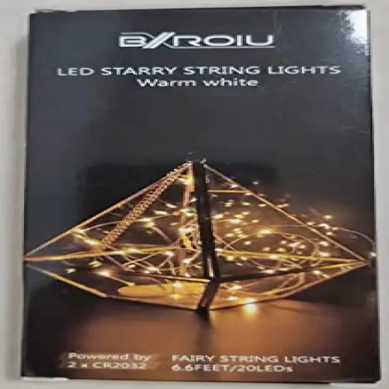 Fairy Lights CR2032 Battery Operated,6 Pack 6.6Ft/2Meter 20 LEDs Micro Silver Wire String Lights for Bedroom Christmas Party Wedding Decoration (Warm White) {6}