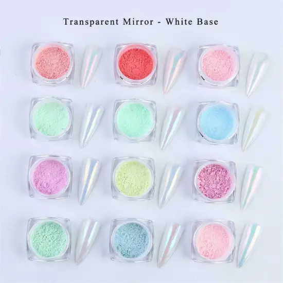 Kitcheniva Glitter Holographic Mirror Nail Art Powder {4}