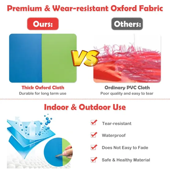 Inflatable Blow Up Water SlideBounce House with 740 W Blower {5}