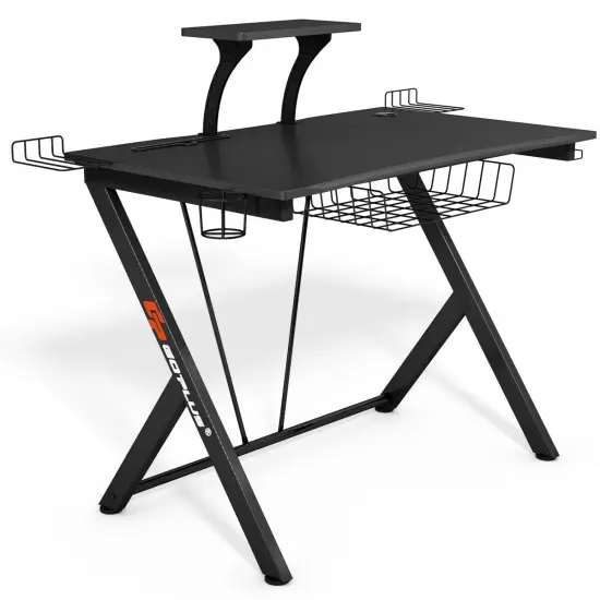 Multifunctional K-Shaped Gamer Desk with Display Support Plate {1}