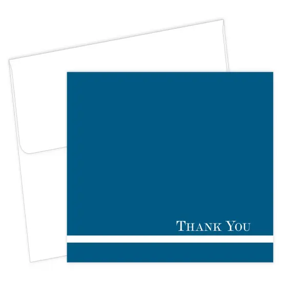 Great Papers! Thank You Note Card and White Envelope, Midnight Blue, 4.75" x 3.375"(folded), 24 count {1}