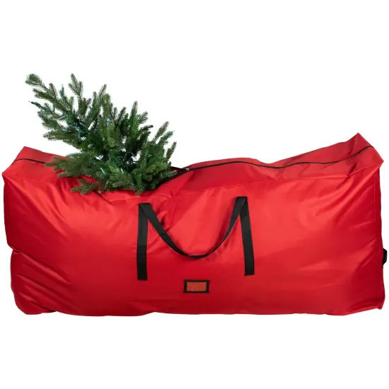Northlight 65" Red and Black Artificial Christmas Tree Storage Bag {4}