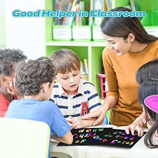 Scratch Paper Art Set for Kids, 2 Pack Scratch Off Art Notebook Crafts Valentines Day Gift for Kids Ages 3-12 Girls Boys Birthday Easter Christmas Party Games DIY Favor Activity {2}