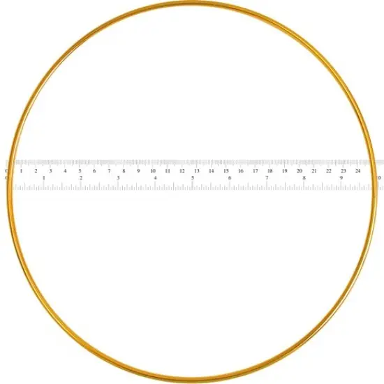 John Bead 10" Brass Metal Rings, 25pcs {3}