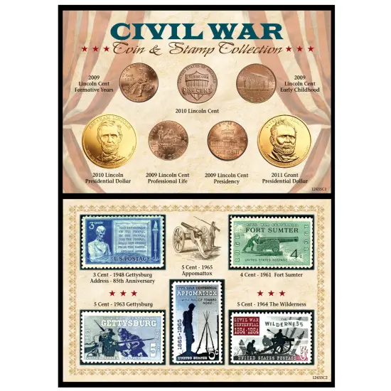 Civil War Coin & Stamp Collection {1}