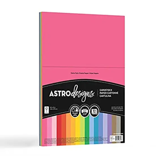72 Count Assortment Creative Collection Classics Specialty Cardstock Starter Kit, 8.5 X 11 Inches,(46407-02) {2}