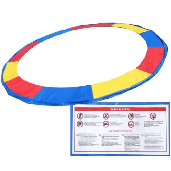 Colorful Safety Round Spring Pad Replacement Cover for 12' Trampoline {2}