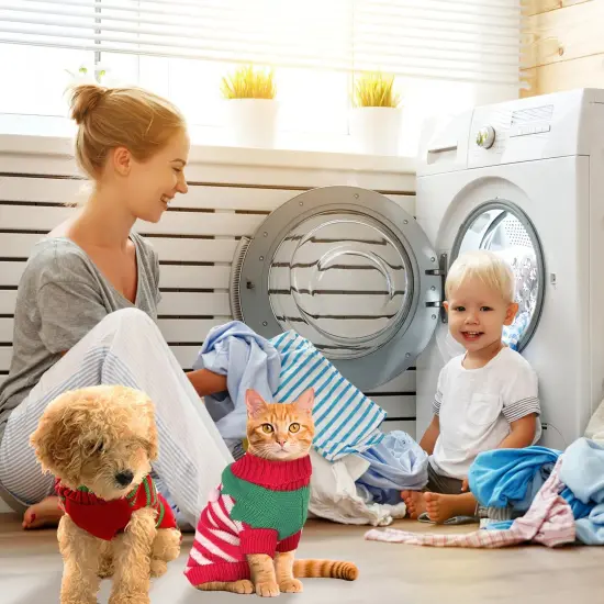 Pet Christmas Turtleneck Sweater {3}