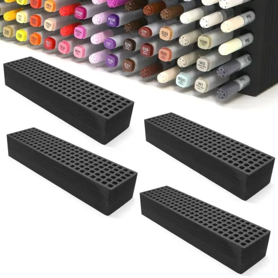 4 Durable Art Marker Pen Organizer Trays for Copic {1}