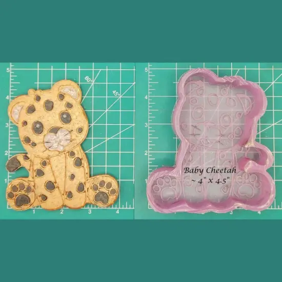 Baby Cheetah Silicone Freshie Mold {1}