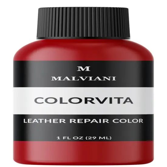Leather Repair Color Restore for Faded and Scratched Couches Dark red {1}